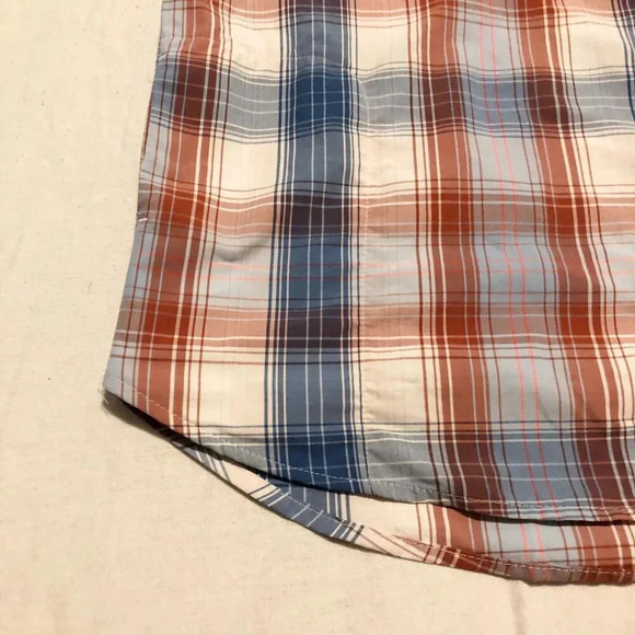 Eddie Bauer Travex Button Shirt Womens  Size XL Plaid Short Sleeve Shirt - Picture 7 of 16